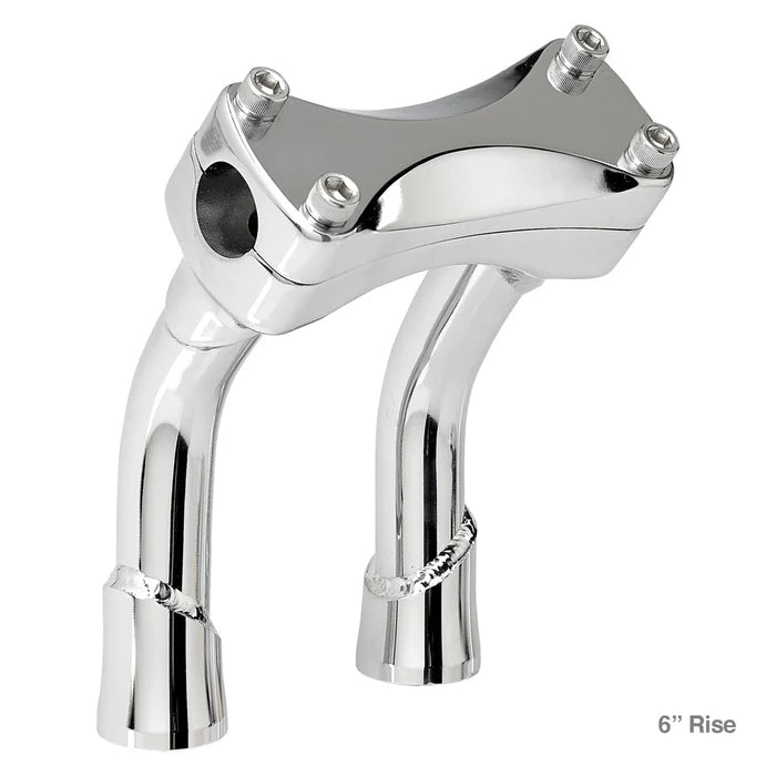 Biltwell Murdock Pullback Handlebar Risers Chrome / 6" (15.2cm)