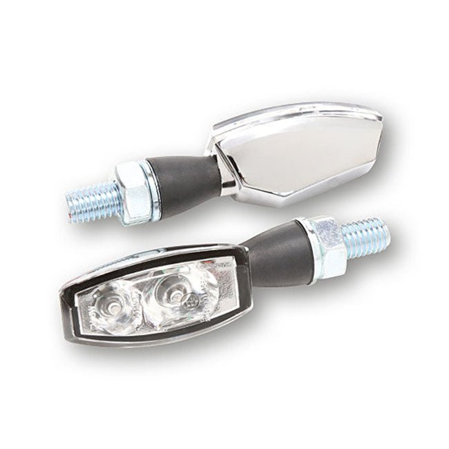 Blaze LED Motorcycle Turn Signals Chrome