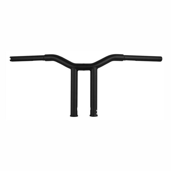 Burly Dominator Straight 1-1/4" T-Bar Handlebars 10” Rise Matte Black