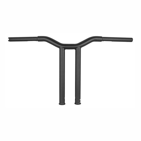 Burly Dominator Straight 1-1/4" T-Bar Handlebars 14” Rise Matte Black