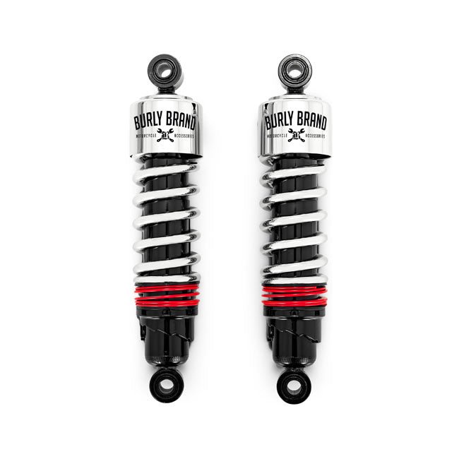 Burly Slammer Plus 11.5" Shocks Touring 80-21 Chrome