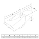 C.C Rider Low Pro Bucket Seat for Harley 08-25 Touring (exkl. 23-25 CVO; 24-25 Road Glide / Street Glide) / Plain  - Customhoj