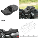 C.C Rider Sunriser 2-Up Seat for Harley  - Customhoj