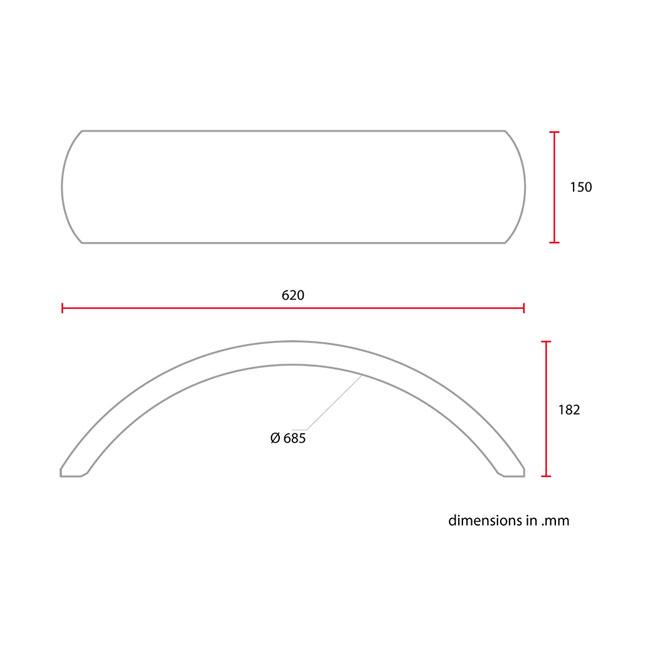 C-Racer 17/18" Universal Rear Fender No1