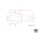 C-Racer Classic Long B Motorcycle Seat  - Customhoj