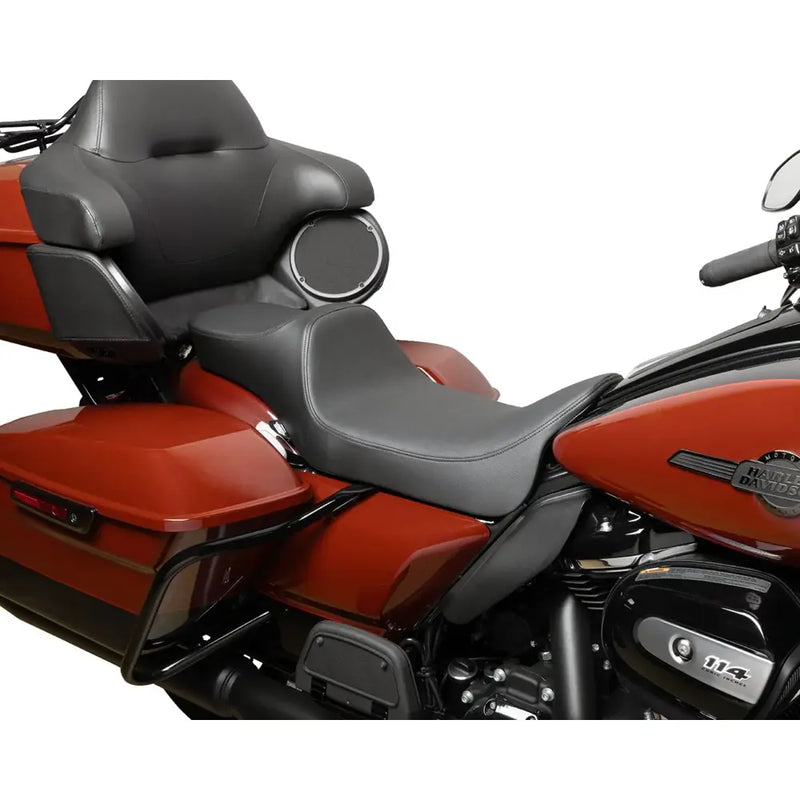 Drag Specialties Predator III 2-Up forlænget rækkevidde sæde til Harley 