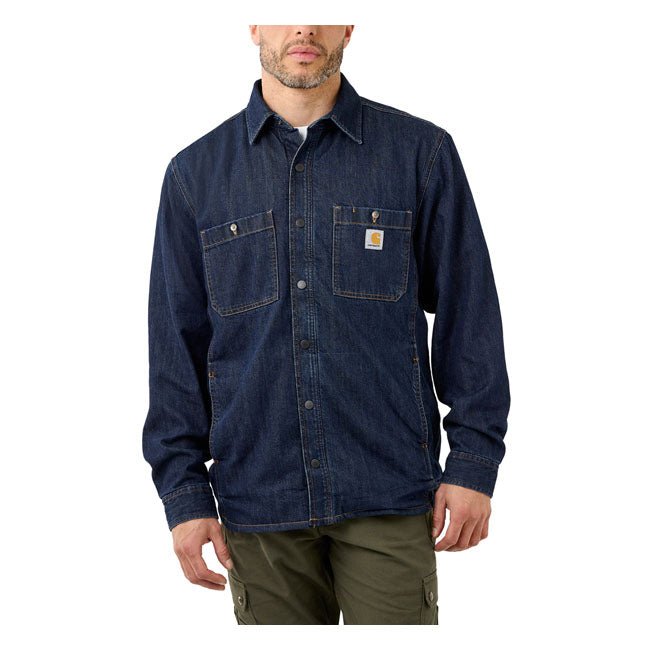 Carhartt Denim Fleece Lined Shirt Glacier