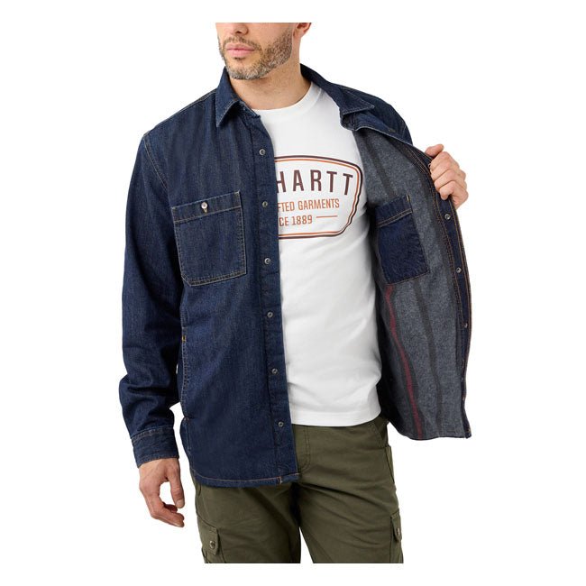 Carhartt Denim Fleece Lined Shirt Glacier