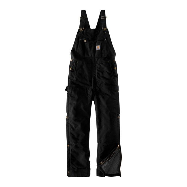 Carhartt Duck Insulated Bib Overall Black / S