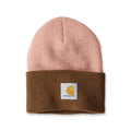 Carhartt Knit Cuffed Tow-Tone Beanie Cameo Brown