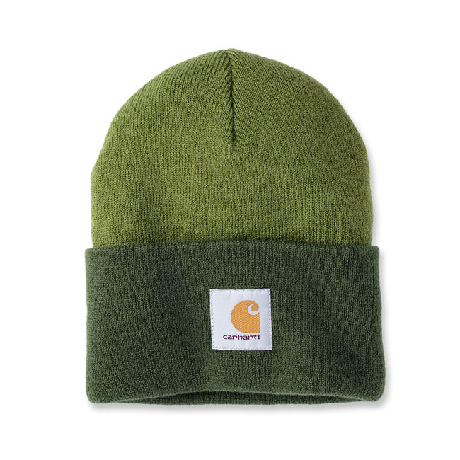 Carhartt Knit Cuffed Tow-Tone Beanie Light Moss