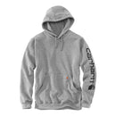 Carhartt Sleeve Logo Hoodie Grey/Black / S