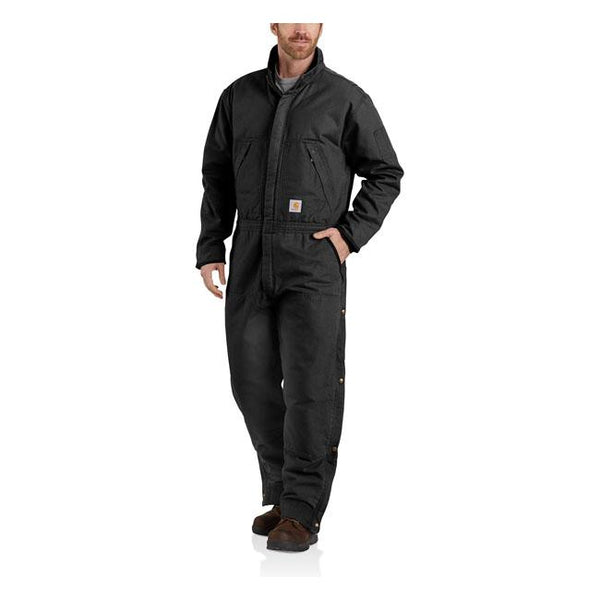 Carhartt Washed Duck Insulated Overall Black