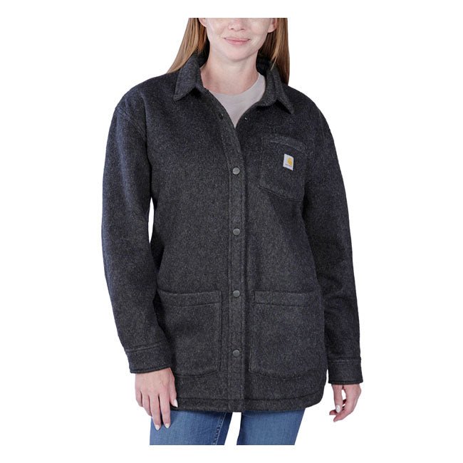 Carhartt Women Fleece Overshirt Black Heather