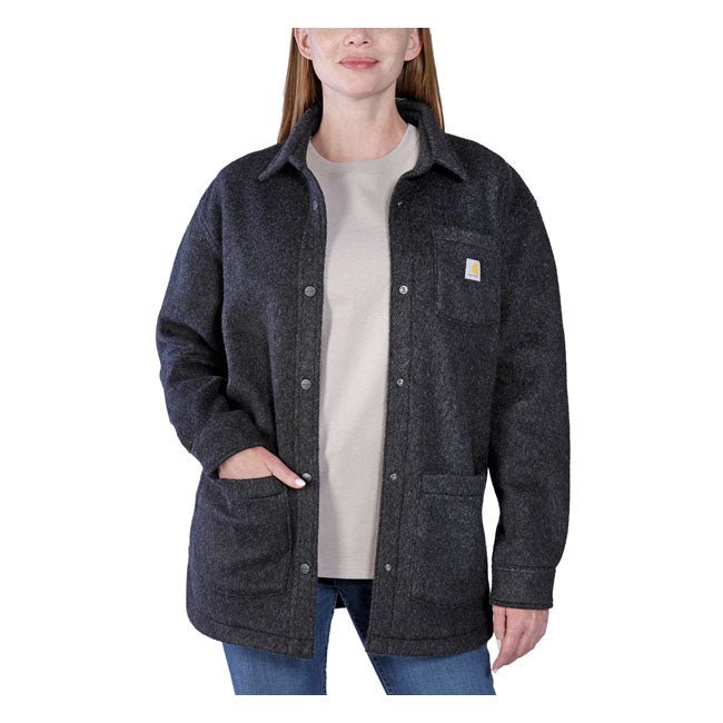 Carhartt Women Fleece Overshirt Black Heather