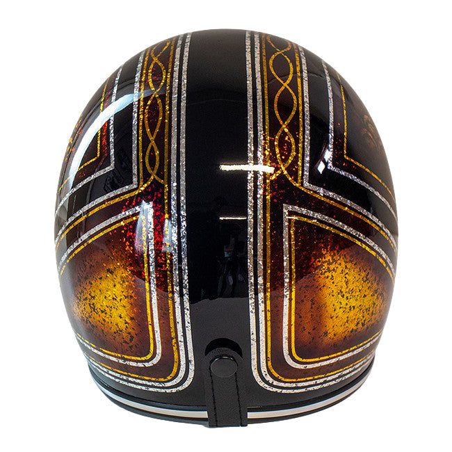 Cavalero Slimline Custom Flake Low Profile Open Jet Helmet