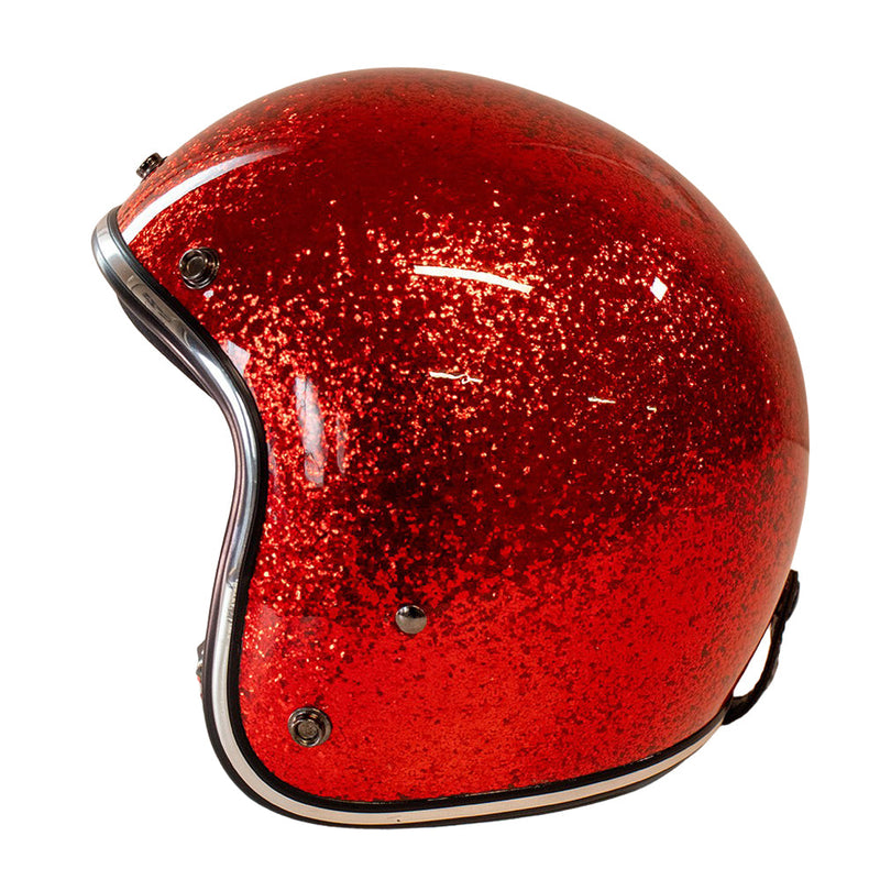 Cavalero Slimline Super Flake Low Profile Open Jet Helmet