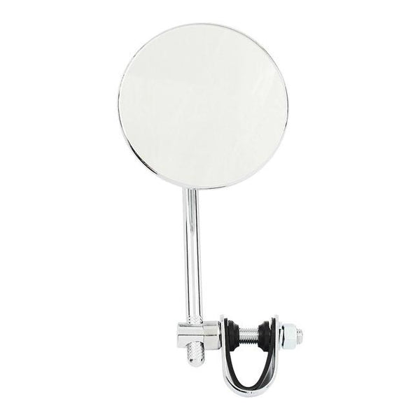 Clamp On Round Motorcycle Mirror 3" / 4" Diameter 4" x height 5"