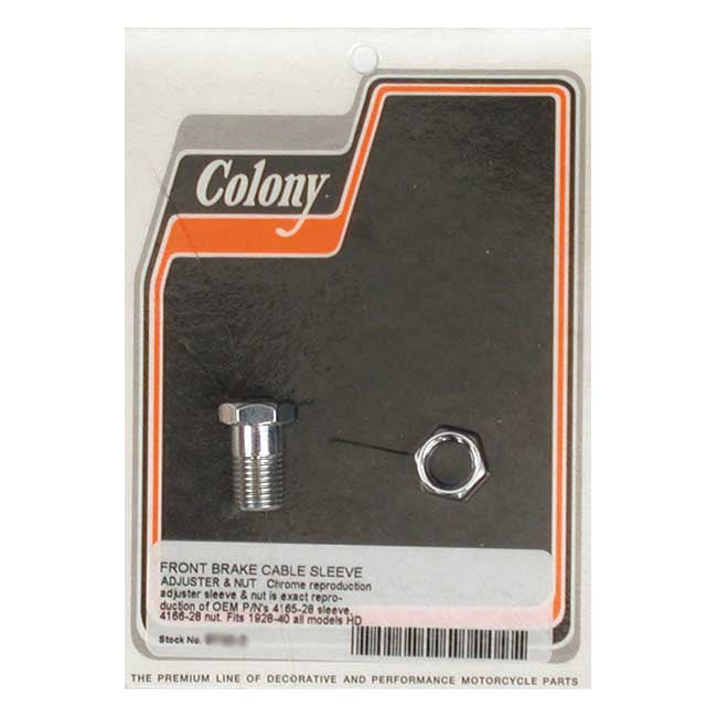 Colony Front Brake Cable Adjuster for Harley 28-40 All models / Chrome