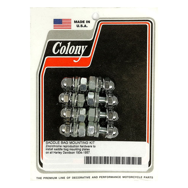 Colony Half Moon Saddlebag Mount Bolt Kit for Harley 36-57 HD with rigid frame  - Customhoj