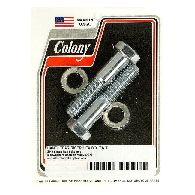 Colony Riser Bolt Set Zinc hex head / 1/2-13 / 2 1/2" (6.35cm)