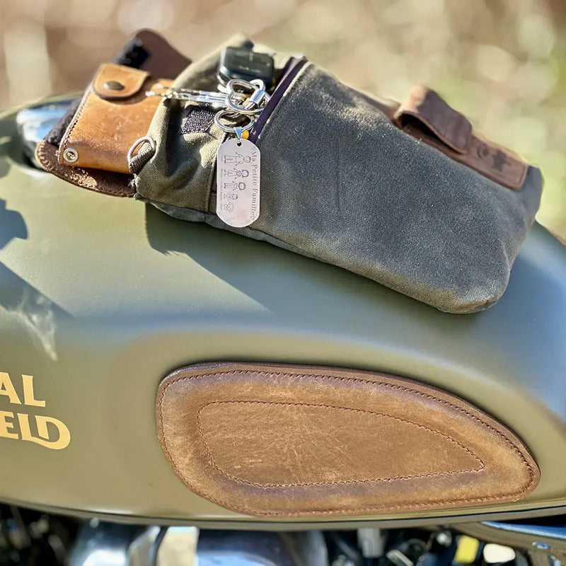 Longride Lille Heritage voksbehandlet duffelbag / motorcykeltaske