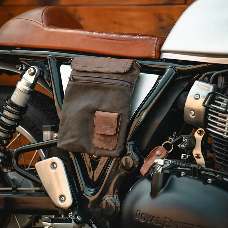 Longride Lille Heritage voksbehandlet duffelbag / motorcykeltaske