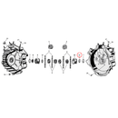 Crankcase Parts Diagram Exploded View for Harley 45" Flathead 12) 39-73 45" SV. Washer, pinion shaft bearing. Replaces OEM: 24692-39