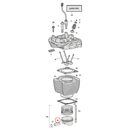 Cylinder Parts Diagram Exploded View for Harley Milwaukee Eight 16) 17-23 M8. Piston wristpin.