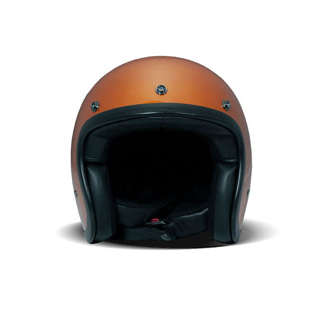 DMD Retro metallisk åben motorcykelhjelm