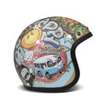 DMD Retro Custom Open Motorcycle Helmet Woodstock / XS (54cm)