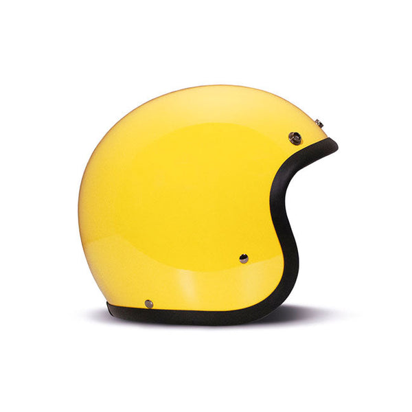 DMD Vintage Open Motorcycle Helmet Yellow XS (54cm)