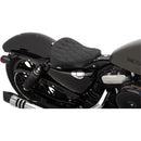Drag Specialties Bobber Solo Seat for Harley 10-22 XL Sportster / Double Diamond Black  - Customhoj