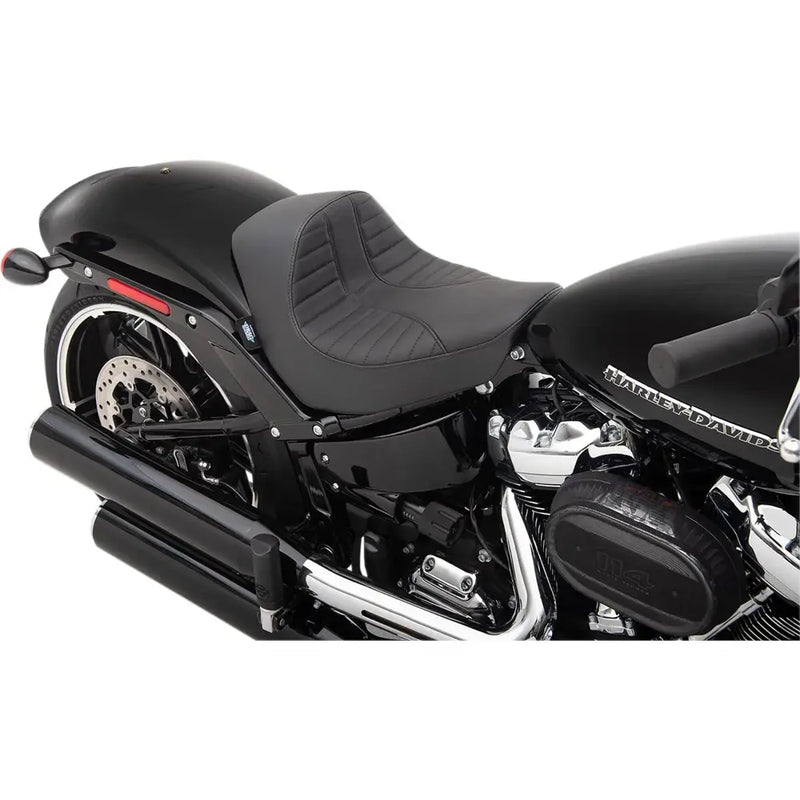 Drag Specialties EZ-ON Solo Seat for Harley 18-22 Softail Breakout / Scorpion Black  - Customhoj