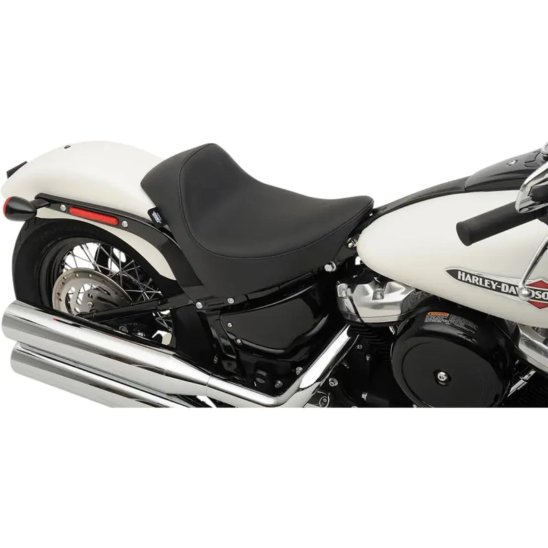 Drag Specialties EZ-ON Solo Seat for Harley 18-25 Softail Deluxe / Heritage / Slim / Street Bob / Standard / Black  - Customhoj