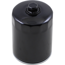 Drag Specialties Oil Filter Harley 17‑23 Milwaukee Eight (M8) (extra long) / Spin-on with top nut / Black Drag Specialties Oil Filter for Harley Customhoj