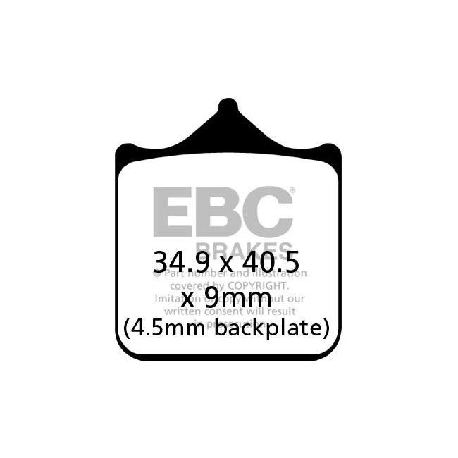 EBC Double-H Sintered Front Brake Pads for Triumph Bonneville Speed Twin 1200cc 20-21