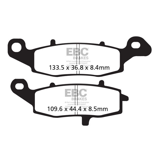 EBC Organic Front Brake Pads for Suzuki DL 900 Migrator 14-17