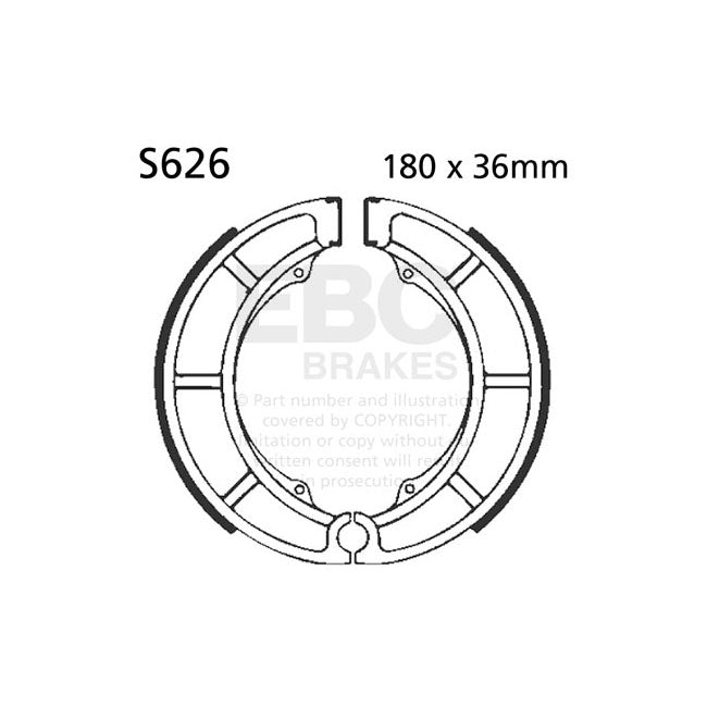 EBC Rear Brake Shoes for Suzuki C 800 Intruder VL 800 05-15