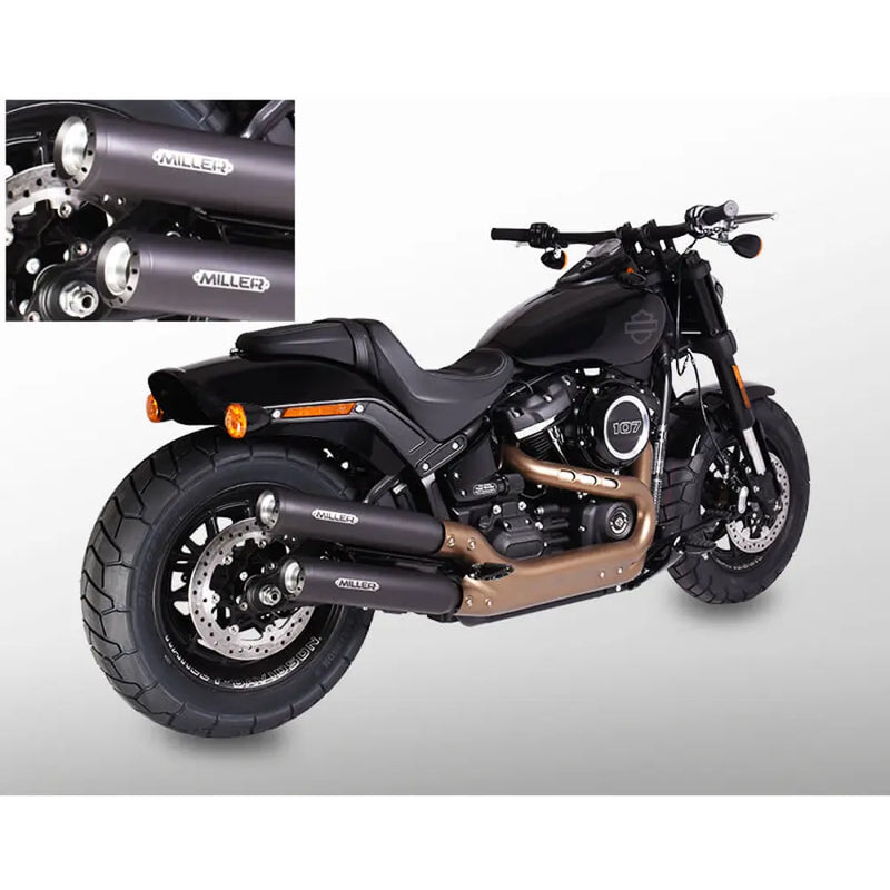 Miller Independence Euro 4 Slip-On lyddæmpere til Harley