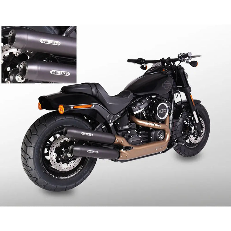Miller Independence Euro 4 Slip-On lyddæmpere til Harley