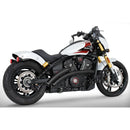 Freedom Performance Radical Radius Exhaust for Indian 2025 Scout / Black / Straight Star Sculpted Black  - Customhoj
