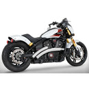 Freedom Performance Radical Radius Exhaust for Indian 2025 Scout / Chrome / Slash Cut Black  - Customhoj