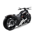 Freedom Performance Radical Radius Slash Cut Exhaust for Harley 18-25 Softail (read note) / Chrome / Sculpted Black  - Customhoj