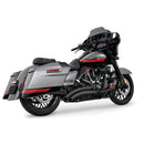 Freedom Performance Sharp Curve Radius Scallop Exhaust for Harley 17-25 Touring / Black  - Customhoj