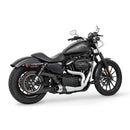 Freedom Performance Shorty American Outlaw 2-into-1 Exhaust for Harley 04-22 XL Sportster / Chrome/Black / Chrome  - Customhoj