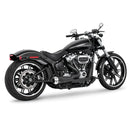 Freedom Performance Shorty American Outlaw 2-into-1 Exhaust for Harley 18-25 Softail (read note) / Black / Chrome  - Customhoj