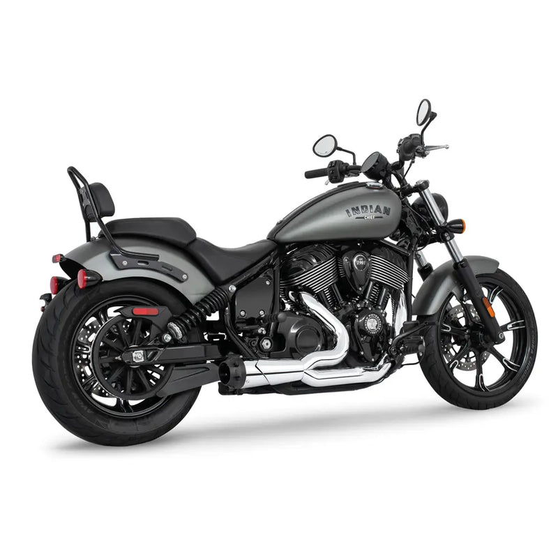 Freedom Performance Shorty American Outlaw 2-into-1 Exhaust for Indian 22-25 Chief / Chrome / Black  - Customhoj
