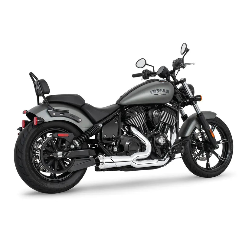 Freedom Performance Shorty American Outlaw 2-into-1 Exhaust for Indian 22-25 Chief / Chrome / Chrome  - Customhoj