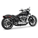 Freedom Performance Shorty Combat 2-into-1 Exhaust for Harley 18-25 Softail (read note) / Chrome/Black / Chrome  - Customhoj
